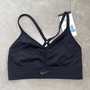 Nike womens black sports bra